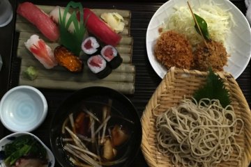 Un lunch set varié