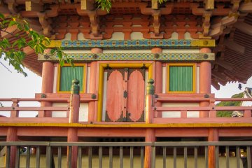 Detail of the pagoda at Kiyomizu-dera