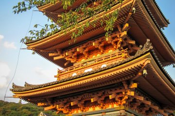Three-story pagoda at Kiyomizu-dera