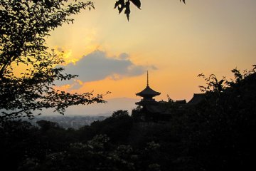 Sunset from Kiyomizu-dera