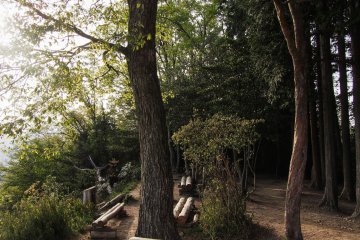 One of many viewing areas on the path.