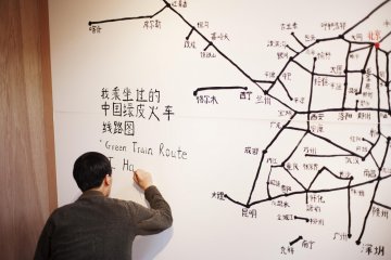The routes Qian took for the project