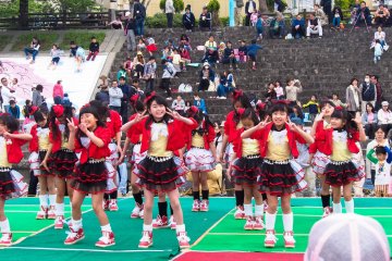 Young dance performers having the best time!