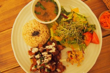 "Karaage ayam" kedelai