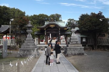 The entrance to the central compound