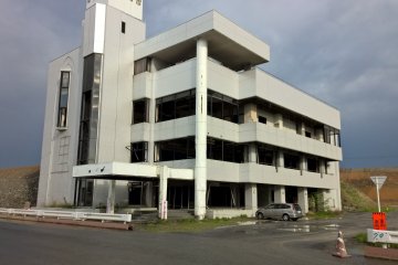 A remnant of the tsunami in Minami Sanriku