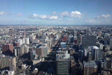 The eastern part of downtown Sendai