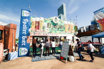 Booth of Spalter, German branded beer