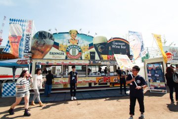 Booth of Erdinger, German branded beer