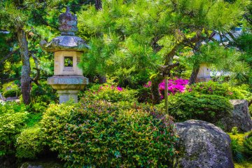 L'un des nombreux ryokans possèdant un magnifique jardin privé