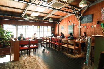 Customers enjoying their time alone