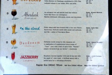 The slection of craft beers