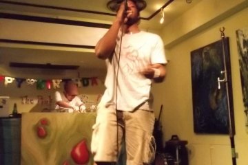 <p>Administering some mellow hip-hop</p>