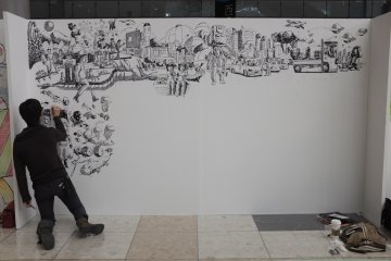 國際展示中心會場D區－繪畫板