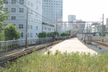 The view of the railway from N3331