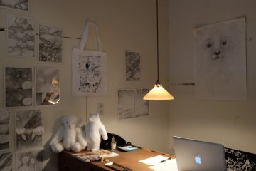 The interior of the shop
