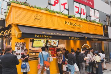 You won't miss Pablo Mini's bright yellow shop