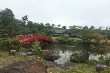 A lovely pond and bridge
