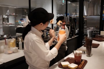 人氣商品1－棉花糖烘烤過程