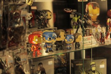 Figuras de colección de Marvel. 