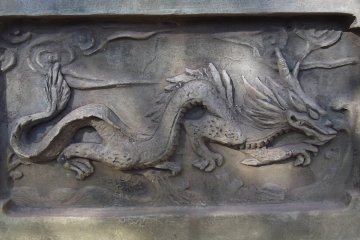 Detail on one of the lanterns