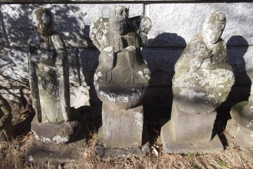 Ancient, weathered statues