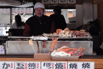 Snack Stalls at the Snow Festival