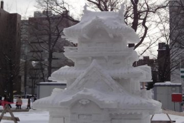 Japanese Castle made by local residents