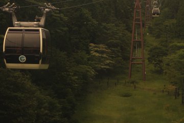 Teleférico en Hakone.