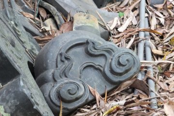 Unused roof tiles 