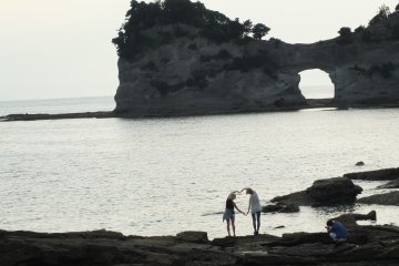 Having fun at Engetsu Island