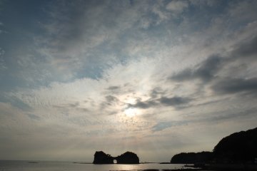 The sky getting ready for a beautiful sunset