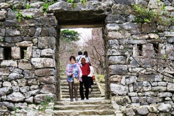 Enter the scared space that is Nakijin Castle