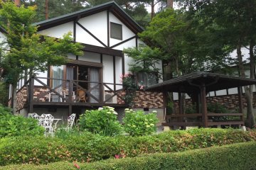 Un cottage et son espace BBQ