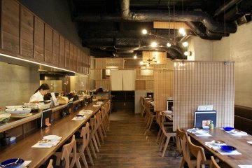 The warm interior of Kyo