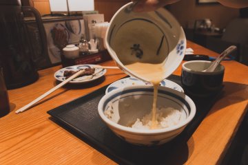 Tororo goes well with the rice!