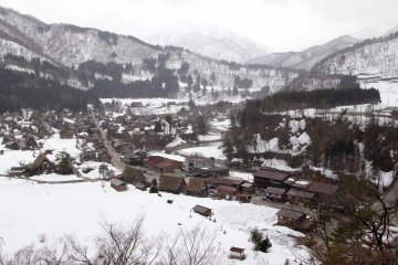The famous view of the quaint village Shirakawa-go
