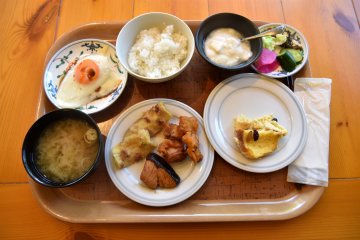 A selection from the buffet breakfast