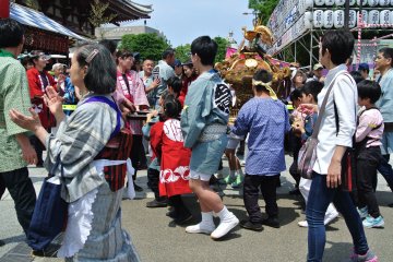 They even have mikoshi for the children