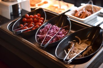 Healthy salad ingredients