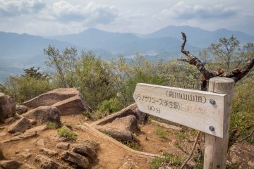 One of the first views from the top of Mount Takagawa