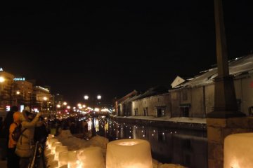 Canal during Otaru Gleaming