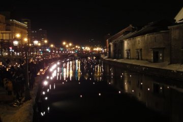 Canal during Otaru Gleaming