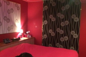 Une chambre peinte de manière intéressante (Préfecture de Fukushima)