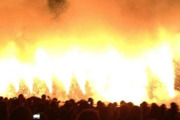 Tezutsu Hanabi, Toyohashi Gion festival.
