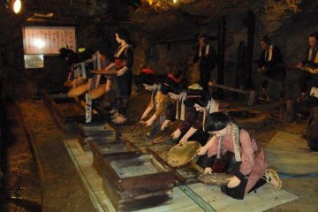 Mannequins in the mine give a glimpse to what went on under the earth