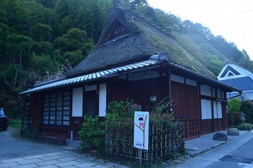 A Traditional thatched roof house
