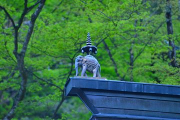 Elephant sculpture at Otagi-Ji Temple
