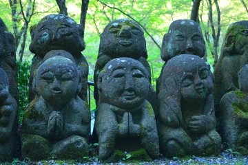 A thousand wisdoms of Buddha in Arashiyama Kyoto 