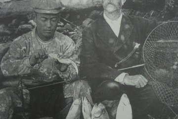 T. B. Glover and the son of talented fisherman-friend Ohshima